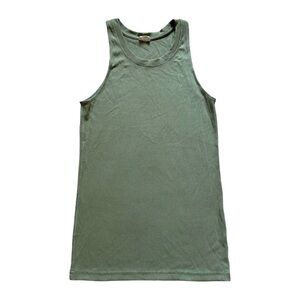 Artizia Wilfred Free Basic‎ Ribbed Long Tank Top Sage Green Size XS